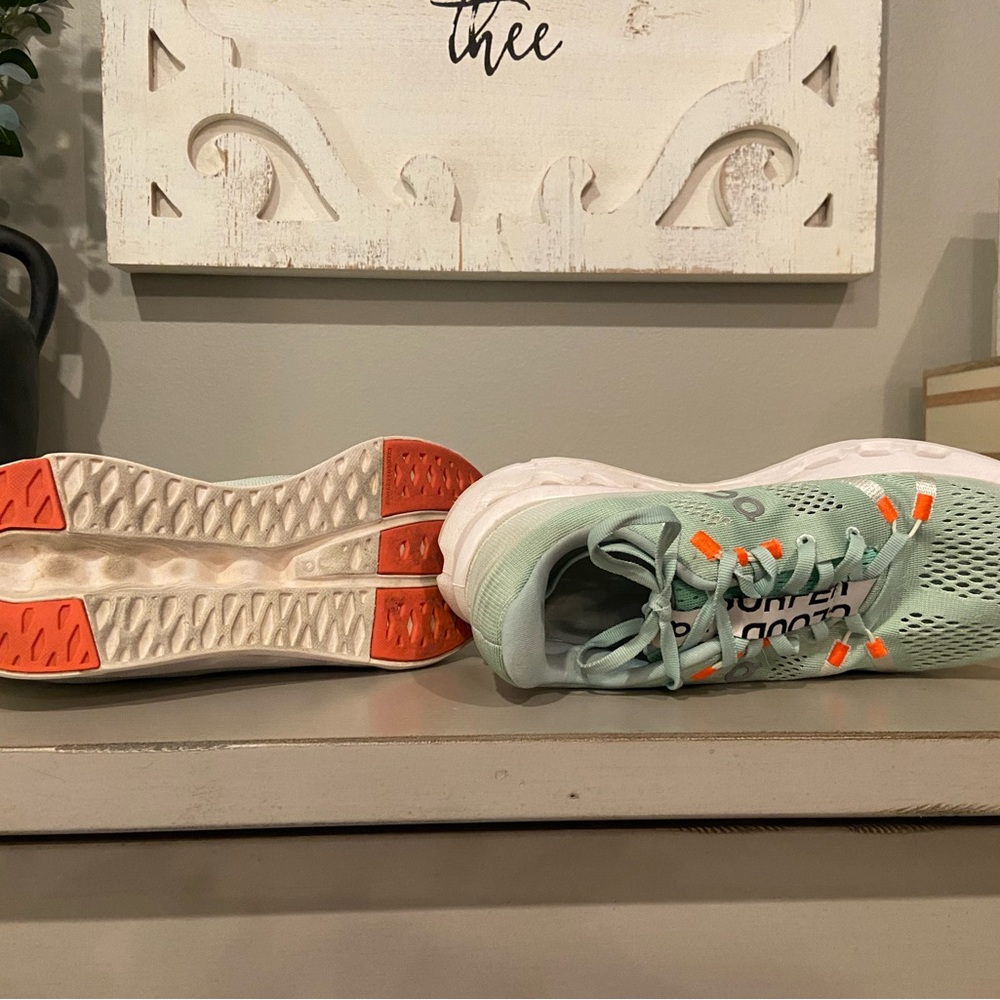 On Cloudsurfer Women's Athletic Shoes - Mint/White - Picture 4 of 4